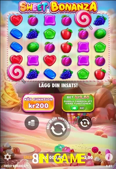 8IN GAME — Sweet Bonanza slot | Play on Android APK & iPhone for real money | Pragmatic Play